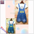 Girls Korean version denim skirt with two pieces of girls big boy summer suit children summer dress 19 new style