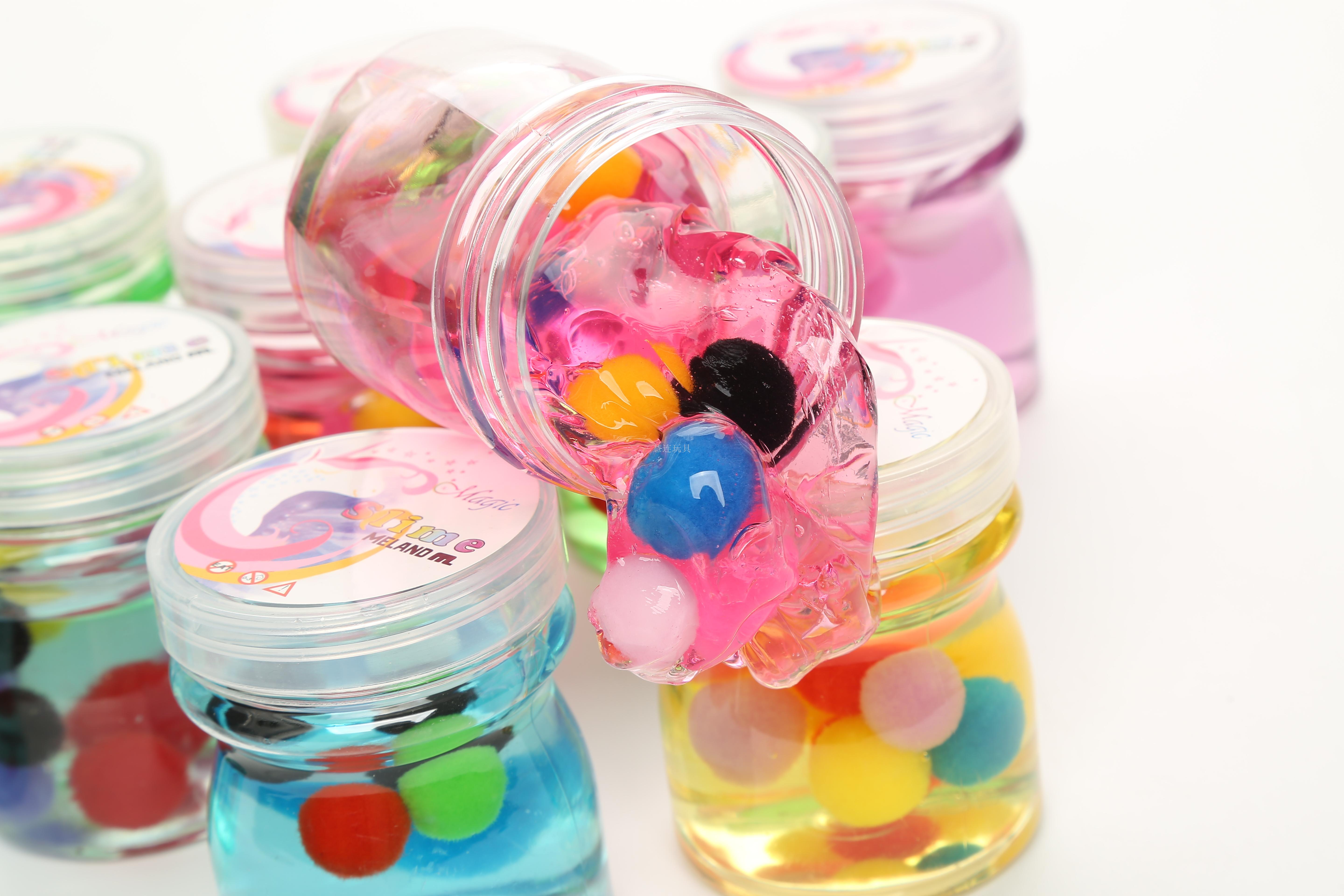 children slime non-toxic nose rubber clay jelly colored clay