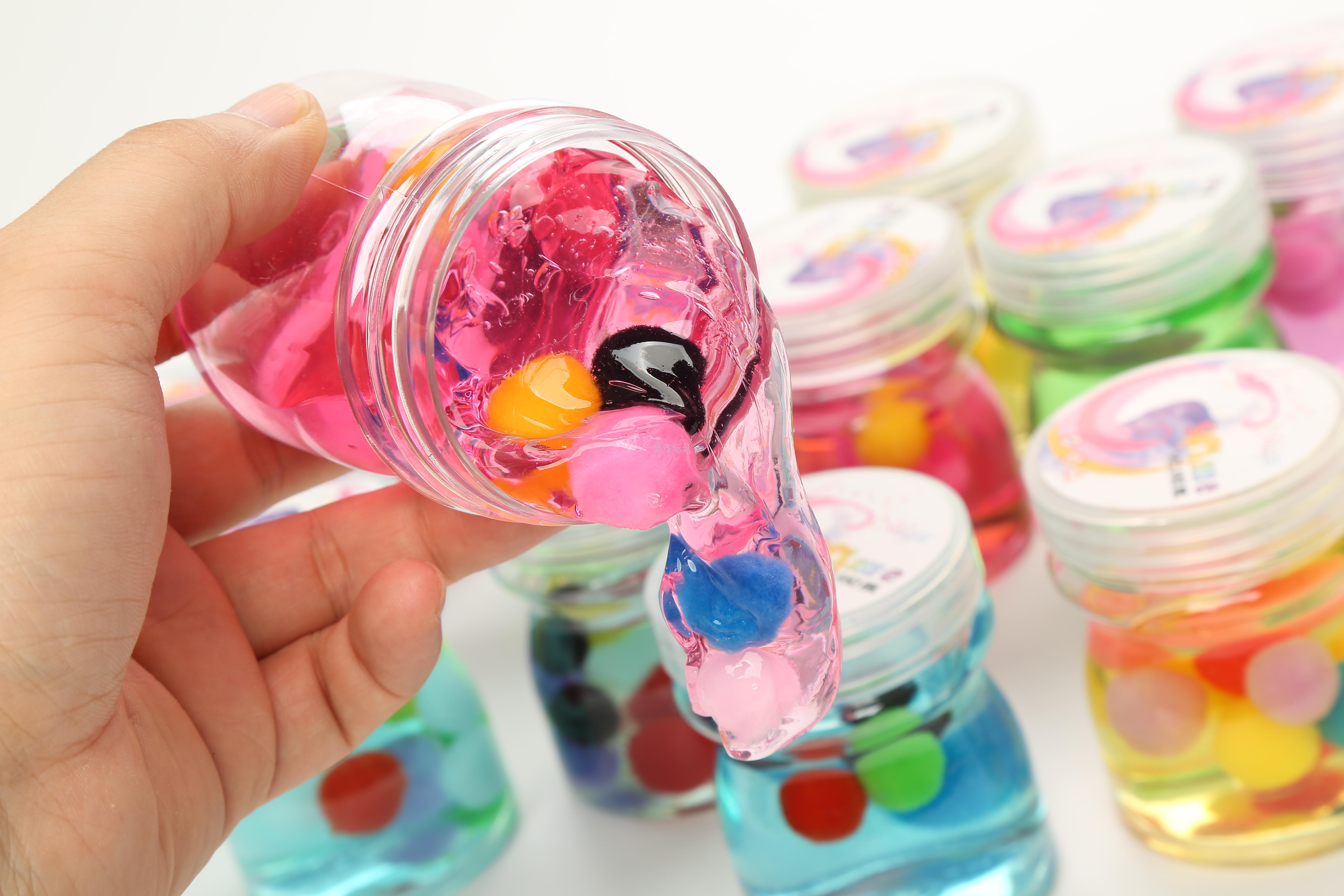 children slime non-toxic nose rubber clay jelly colored clay