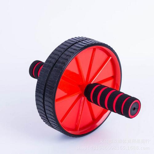 Double-Wheel Plastic AB Abdominal Wheel Steel Pipe Sponge Handle