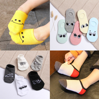 New children socks children chunxia ship socks cartoon smiling face socks all cotton socks manufacturers wholesale