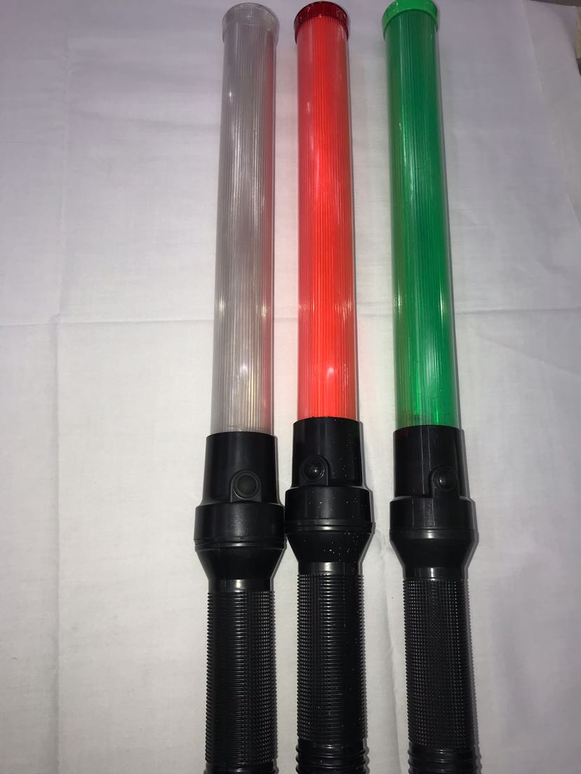 led指挥棒荧光发光闪光棒反光交通指挥棒 警示消防棒 款式多