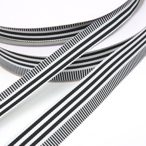 korea matt polyester hat belt black and white color ribbon 1.5cm/2.5cm thread ribbon spot factory wholesale