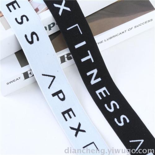 4cm english letter lifting elastic band elastic ribbon clothing accessories headband