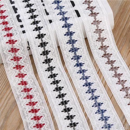 4.5cm Pure White Bottom Double-Color Lace Hatband Ribbon Woven Lace Clothing Accessories