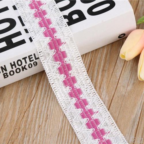 4.5cm Pure White Bottom Double-Color Lace Hatband Ribbon Woven Lace Clothing Accessories