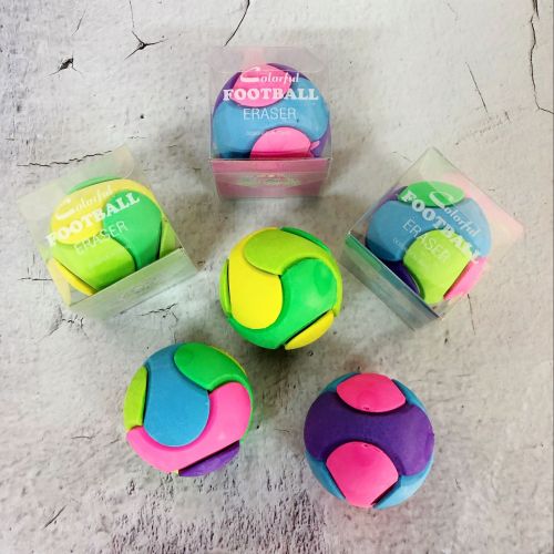 Xinhong Stationery Assembled Rubber Football Removable Eraser Creative Primary School Children Cartoon Fun Gift