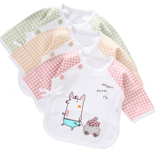 baby half back clothes newborn monk clothing newborn confinement top spring and summer pure cotton baby clothes for boys and girls