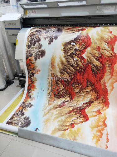 export canvas printing linen cloth spray painting hd micro-spray canvas printing background wall printing