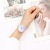 Creative cute simple transparent watch leisure small fresh watchband fashion lovers watch men and women fashion