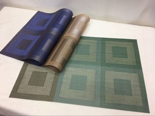 Factory Direct Sales New PVC Placemat/Coasters/Coaster/Multi-Purpose Mat PVC Woven Placemat