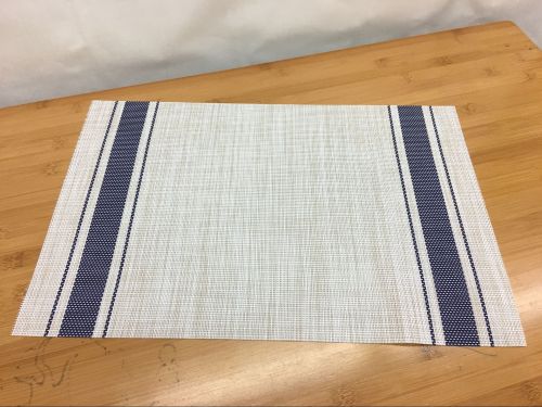 factory direct striped environmental protection placemat european pvc western food insulation pad japanese simple table mat coaster bowl mat