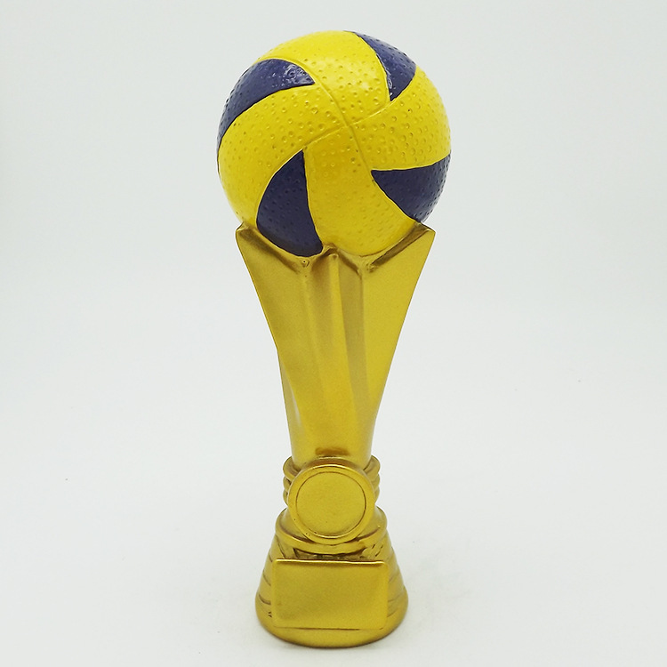 新款排球赛纪念奖杯 厂家直销工艺品 塑料金属树脂运动奖杯hx4731