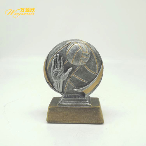 resin volleyball craft gift decoration all kinds of resin trophy sports award trophy hx2237