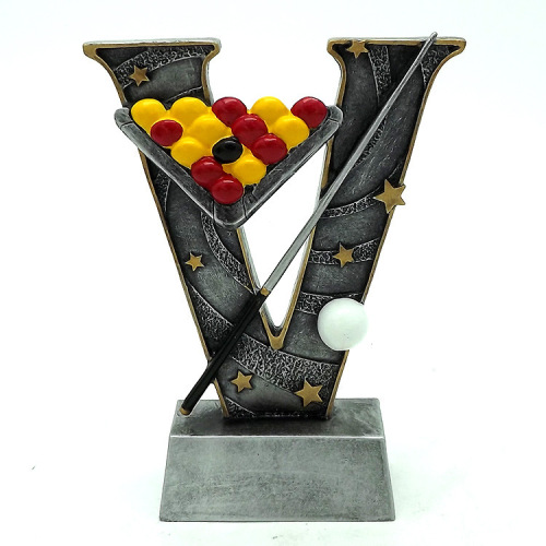 Billiards Commemorative Trophy Decoration Craft Gift Sports Award Prize Snooker Hx4704