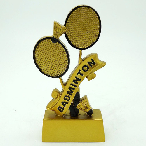 Badminton Commemorative Trophy Customized Resin Crafts Sports sports Awards Trophy Factory Direct Hx4814