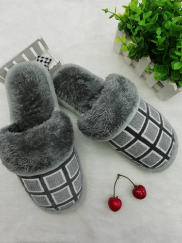 new cotton slippers autumn and winter foreign trade men‘s and women‘s indoor non-slip warm home couple slippers factory wholesale