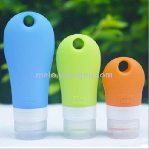 portable hole silica gel packaging bottle， travel spray bottle （80ml）