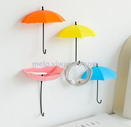 umbrella shape paste hook， color storage bracket， wall decorations