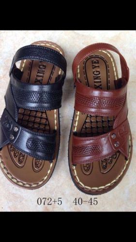 spot men‘s sandals slippers special imitation leather sandals for market
