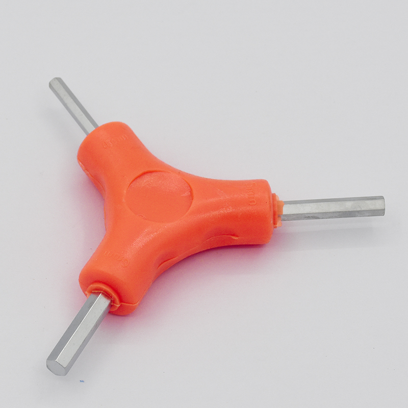 y型三叉三头4-5-6mm内六角方扳手自行车电动车三用维修工具