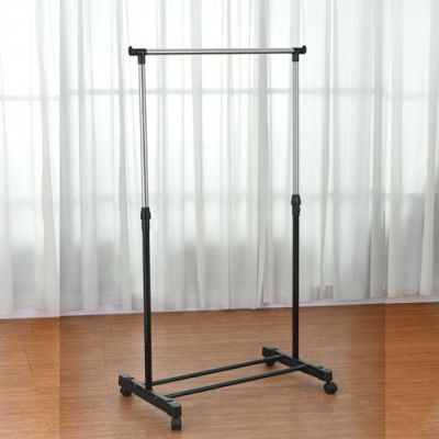 Floor stretch single pole clotheshorse stainless steel folding mobile clotheshorse gifts manufacturers direct sales