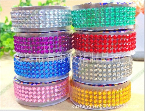 Factory Direct Selling Hot Selling Creative Stationery New Acrylic Color Diamond Tape DIY Handmade Album Accessories