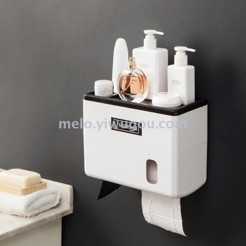 toilet tissue box， punch-free tissue box， rotating tissue box （double layer