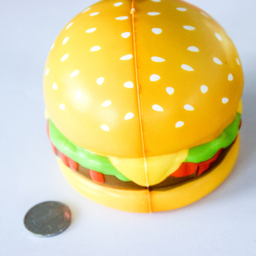 Boyang Slow Rebound PU Foam Simulation Food Hamburger Squeezing Toy Decompression Vent toys 