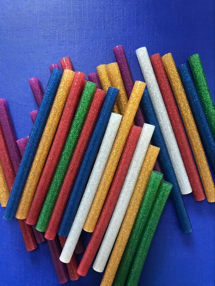 胶棒彩色 环保胶条透明胶条 彩色热熔胶棒 胶枪