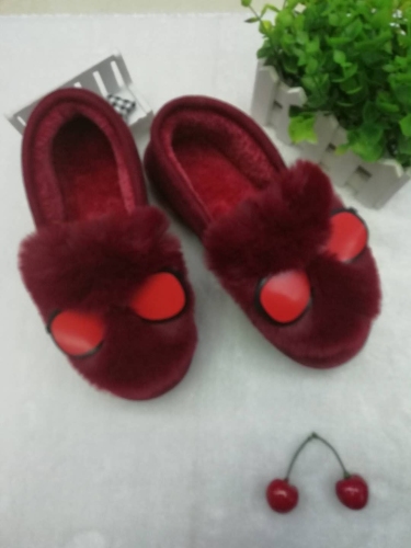 winter beanie cotton slippers women‘s home thick bottom indoor and outdoor non-slip thermal slippers home slippers