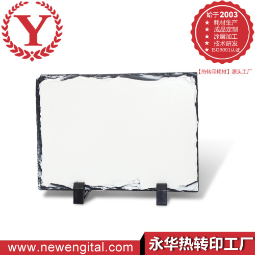 Thermal Transfer Blank Slate Painting Consumables 15 * 20cm Thermal Transfer Rectangular Stone Painting Sh03 Bright Slate Painting