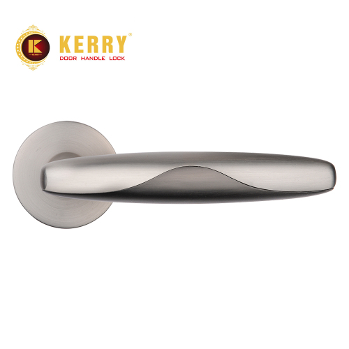 Kerry round Split Lock Nickel Brushed Silver Interior Wooden Door Lock