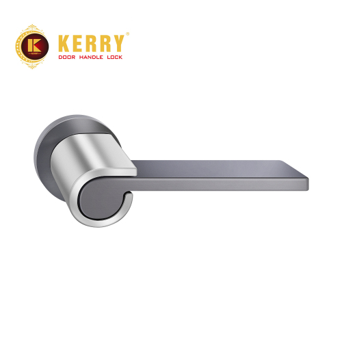 Kerry round Split Lock Gray White Indoor Wooden Door Lock