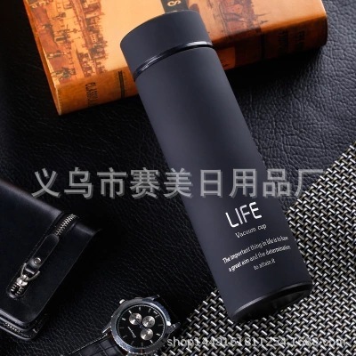 tiktok vacuum cup life business straight cup 304 stainless steel vacuum cup text cup can be customized logo