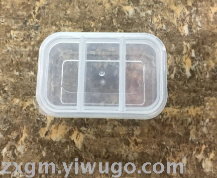 Factory price direct sales of Plastic rectangular three-box ...