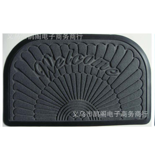 4575 hot-selling embossed oval rubber thickened door mat floor mat home absorbent non-slip durable door mat