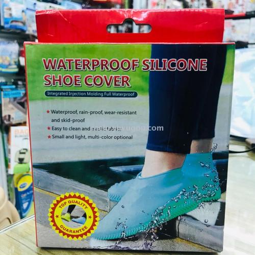 Silicone Shoe Cover， waterproof and Rainproof Anti-Fouling Non-Slip Shoe Cover， Portable Wear-Resistant Durable Silicone Shoe Cover （Size M）