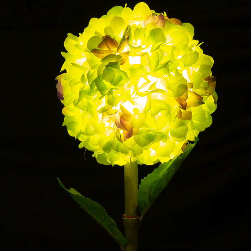 LED花灯小夜灯摆件 装饰客厅LED仿真花小夜灯 3段触摸开关调光灯