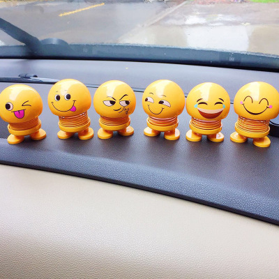 Supply Hot style car emoticons creative toy spring shake head doll