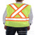 Shiny reflective vest construction workers summer work clothes breathable road safety clothing multi-pocket multi-function