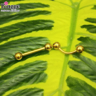 Stainless steel gold ear ipads navel nail navel ring piercing jewelry short style for both men and women