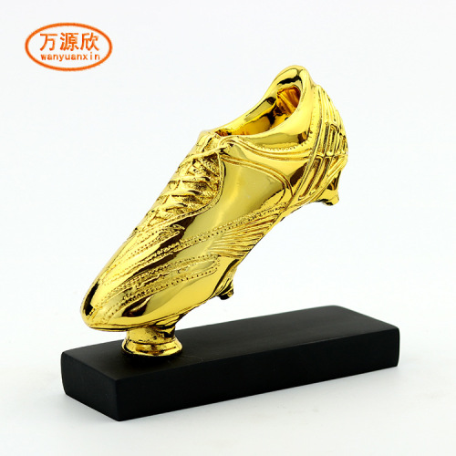 2018 World Cup Golden Boot Resin Crafts Fans Commemorative Prizes Free Customized Logo Spot