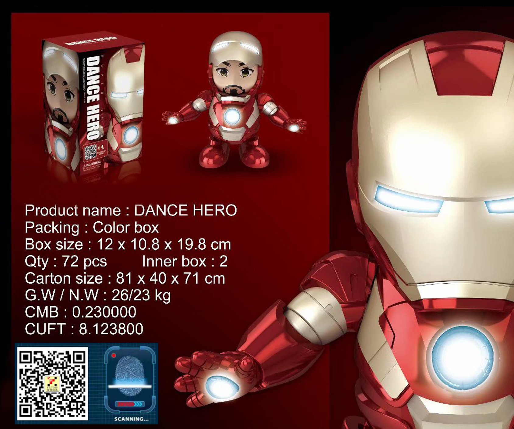 dancing iron man toy