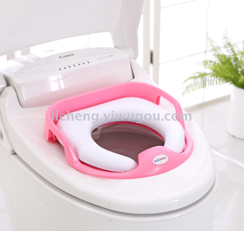 Children‘s Toilet plastic Seat Ring Soft Cushion Portable Toilet Artifact