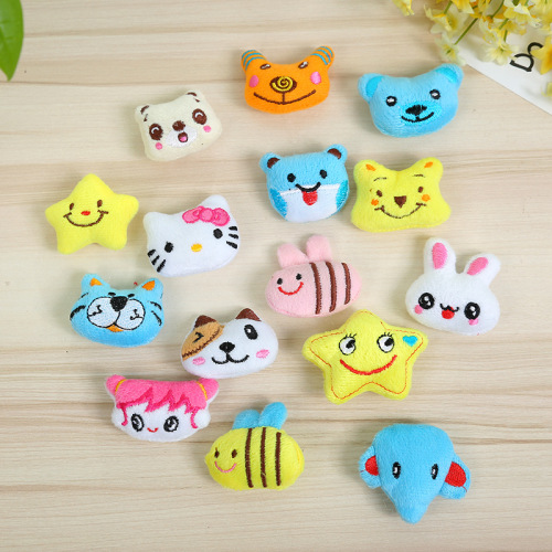 yifan embroidery cartoon plush toy head diy children‘s clothing accessories fruit doll shoes and hats stationery gift batch