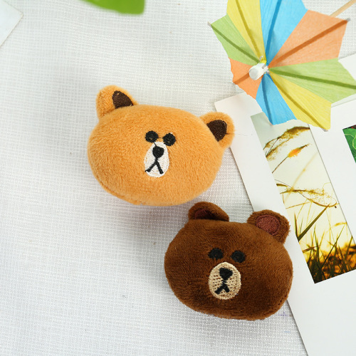 yi fan embroidery cartoon plush toy head headband accessories children‘s clothing accessories doll doll wholesale