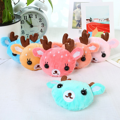 Yifan Embroidery Cute Deer Plush Toy Head Brooch Clothing Accessories Children‘s Clothing Ornaments Accessories Wholesale