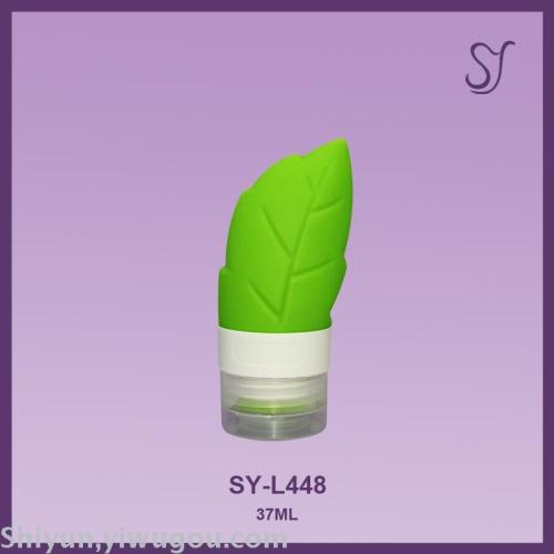 m 60ml 90ml fresh maple leaf silicone lotion packaging bottle