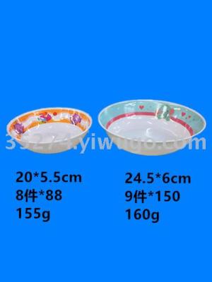 Melamine tableware vegetable bowl rice bowl soup bowl noodle bowl salad bowl petri dish bowl can be sold by the ton
